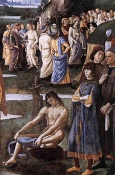 彼得羅 貝魯吉諾 Baptism of Christ, detail 彼得羅 貝魯吉諾 Baptism of Christ, detail